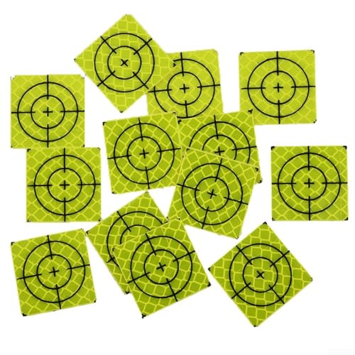 100-teiliges Totalstation-Reflektor-Aufkleber-Set für zuverlässige Messung und Überwachung in der Technik (60 x 60 mm) von FortunateSweet