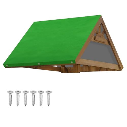 132 x 228 cm Spielplatz-Abdeckung bietet Staub- und Wetterschutz für Outdoor-Spaß (210D grün) von FortunateSweet