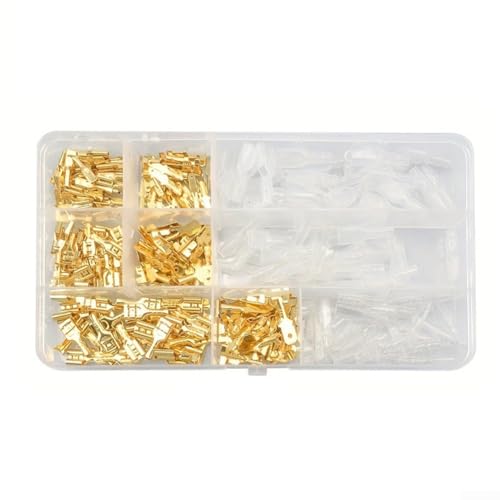 315-teiliges Crimpklemmen-Set für elektrische Drähte mit Zange mit 2 8/4 8/6 3 mm Größen, geeignet für Maschinen, Automobile und Haushaltsgeräte von FortunateSweet