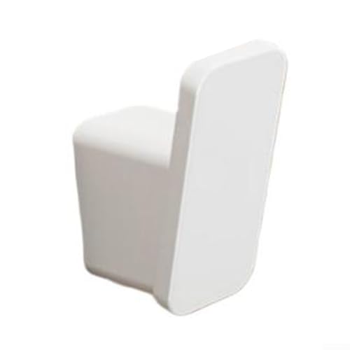 4 x Wandhaken zum Aufhängen von Mänteln, selbstklebender Badezimmer-Handtuchhaken, für Oberbekleidung, Taschen und Handtücher, einfache Installation (Weiß (4)) von FortunateSweet