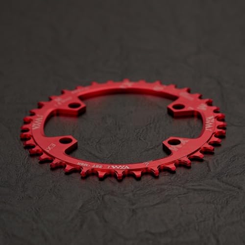 96BCD 32T 38T Kurbelgarnitur Kettenblatt für Shimano 789000 aus Aluminium (Rot-38T) von FortunateSweet