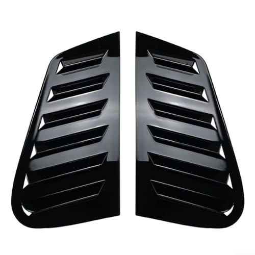 Abdeckung für hintere Seitentür aus Glas, 1 Paar für Golf für MK4 1997 2006 Auto-Ersatzteil (schwarz) von FortunateSweet