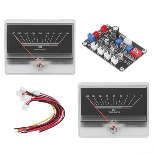 Audio-Pegelanzeige-Set mit VU-Metern und Treiberplatine für Heimwerker, Zuhause, Auto, Audio-Modifikation, Aufnahmestudio-Ausrüstung, Vorverstärker, Schallmessgerät, Tester, Hintergrundbeleuchtung Audio-Pegelanzeige-Set mit VU-Metern und Treiberplatine für Heimwerker, Zuhause, Auto, Audio-Modifikation, Aufnahmestudio-Ausrüstung, Vorverstärker, Schallmessgerät, Tester, Hintergrundbeleuchtung von FortunateSweet