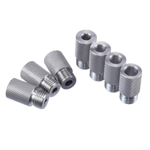 Bohrführungs-Locator, 7 Stück, 4–10 mm Bohrhülsenbuchse, zum Dübeln, Vorrichtung, Holzbohrführung, Locator, für stabiles und präzises Bohren von FortunateSweet