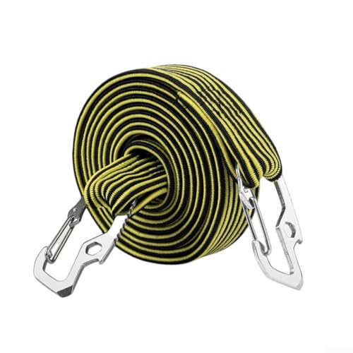 Bungee-Seil mit Haken, perfekt für abenteuerliche Autofahrten und Reisen (gelb-2 m) von FortunateSweet
