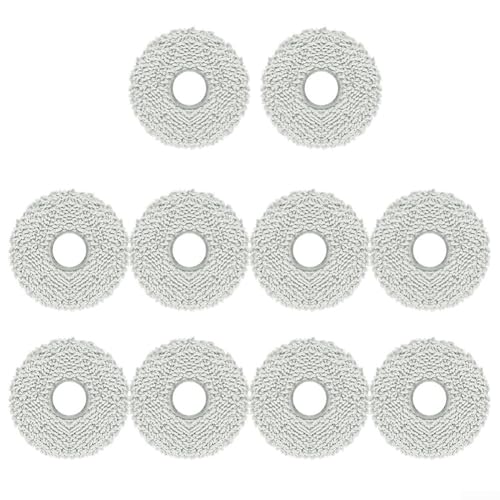 Deebot Wischmopp-Set für X1, Omni, T10, Turbo, mit waschbarem Tuch, perfekt zum Reinigen von Böden (10er-Pack) von FortunateSweet