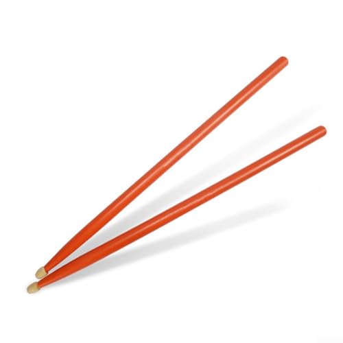 Dynamic Sound Drumsticks aus Holz, geeignet für 5A und 7A Größen, ideal für neue Musiker (Orange 7A) von FortunateSweet