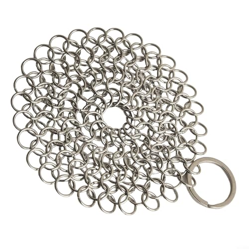 Essential Kitchen Accessory Kettenbürste aus Edelstahl 316 für mühelose Reinigung aller Arten von Kochgeschirr (10,2 cm) von FortunateSweet