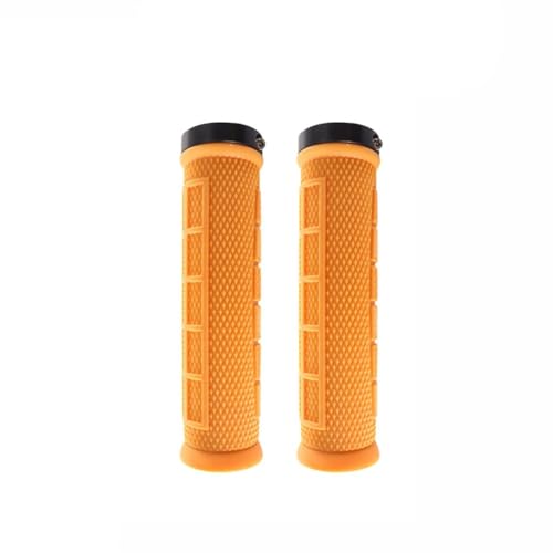 Fahrradlenkergriffe, rutschfeste, stoßdämpfende Griffe für 22 mm Innendurchmesser, gerade Fahrradlenker, einfache Installation (gelb) von FortunateSweet