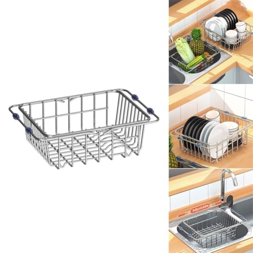 Innovatives verstellbares Abtropfgestell, perfekt für kleine oder schmale Küchen, 34,5 x 25 x 11 cm Innovatives verstellbares Abtropfgestell, perfekt für kleine oder schmale Küchen, 34,5 x 25 x 11 cm von FortunateSweet