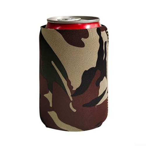Isolierte Neopren-Getränkehüllen, ideal, um Ihre Getränke auf der richtigen Temperatur im Freien zu halten (Camouflage) von FortunateSweet