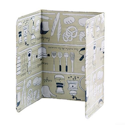 Küchenherd-Schutz zum Kochen mit faltbarer Ölspritzschutzabdeckung, hitzebeständiges Aluminium, Anti-Spritzschutz (B) von FortunateSweet