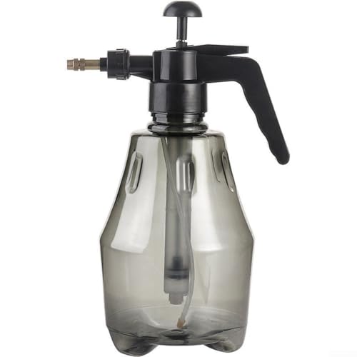 Manueller Drucksprüher 1 5 l mit verstellbarer Düse bietet feinen Nebel und Wassersäule, transparentes Design zur einfachen Überwachung des Wasserstands (Sternengrau) von FortunateSweet