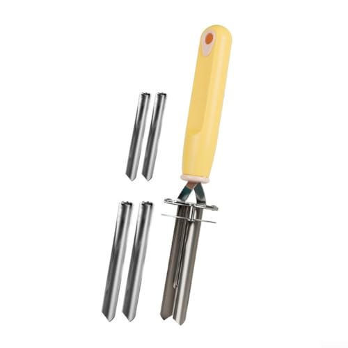 Obstentkerner und Entkerner aus Edelstahl, verstellbar, 23 cm, für Äpfel, Birnen, Kirschen, Küchenwerkzeug, ergonomischer Griff, leicht zu reinigen, spülmaschinenfest von FortunateSweet