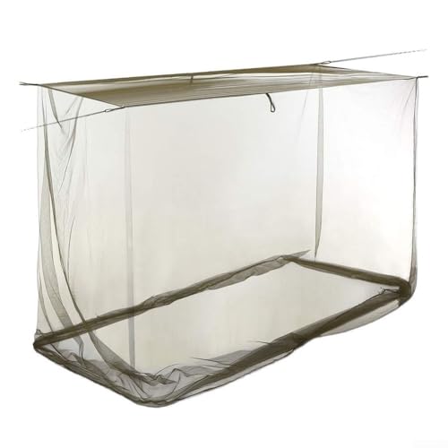 Outdoor Camping Mesh Zelt Netz mit 6 Aufhängeringen für einfachen Aufbau in der Natur (200 x 90 x 180 cm) von FortunateSweet
