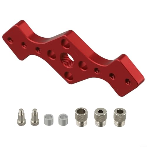 Präzisionstechnik Holzbearbeitung Bohrerführung Locator mit abnehmbaren Füßen für exakte Ausrichtung (rot) von FortunateSweet