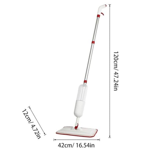 Reduzieren Sie Ihre Reinigungszeit drastisch, fortschrittlicher 360 Grad drehbarer Wischmopp komplett mit Sprühfunktion (Topf 650 ml) von FortunateSweet