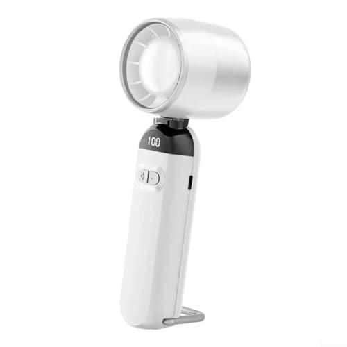 Schlankes Design, faltbarer Handventilator mit leiser Leistung, perfekter Begleiter an heißen Tagen (weiß) von FortunateSweet