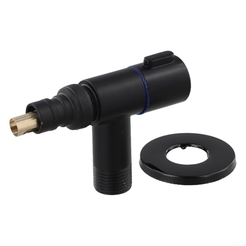 Schnellöffnendes Winkelventil aus Edelstahl für Küche, Bad und Warmwasserbereiter (schwarz) von FortunateSweet