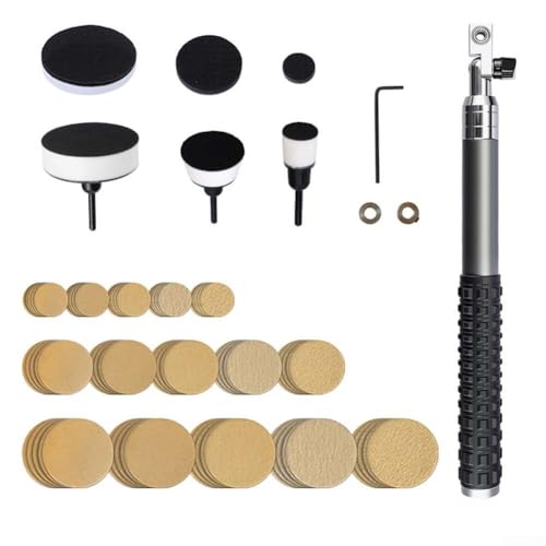 Schüsselschleifer-Set für Holzdrehmaschinen mit doppeltem Kugellager, verstellbarem Kopf und Hartholzgriff mit Schleifscheiben in 5 Körnungsstufen Schüsselschleifer-Set für Holzdrehmaschinen mit doppeltem Kugellager, verstellbarem Kopf und Hartholzgriff mit Schleifscheiben in 5 Körnungsstufen von FortunateSweet