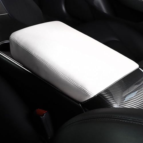 Schutzkissen aus Leder für Tesla Model 3 Y Armlehne stylisch und funktional (schwarz) von FortunateSweet