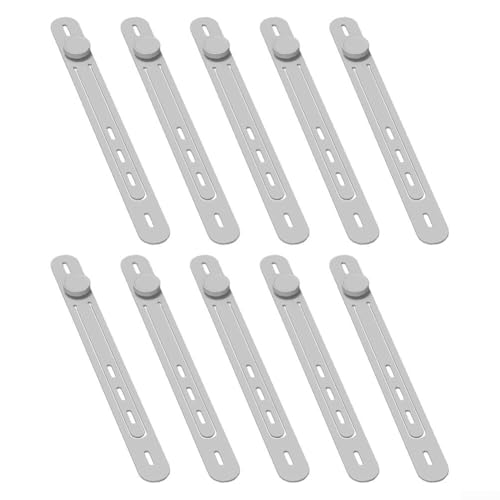 Silikon-Kabelbinder für Datenkabel- und Kopfhörerkabel-Management, wiederverwendbare elastische Bänder mit Schnallenverschluss für effektive Kabelorganisation (grau) von FortunateSweet