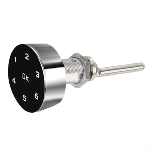 Smart Touch Screen Passwortschloss für Schränke, Schubladen, Kleiderschränke, schlüsselloses elektronisches Möbelschloss mit programmierbaren Codes, Metallkonstruktion, schwarz, Büro- und von FortunateSweet