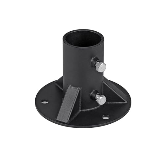 Stahl-Bodenflansch-Basis mit Betonhalterung für Maschendrahtzaun und Lampenpfosten bietet Unterstützung im Freien (58 mm) von FortunateSweet
