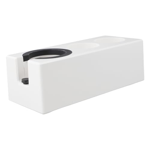 Tamperstation mit Stabilitätsfunktionen, hält 51 mm, 53 mm und 58 mm Siebträger ABS-Konstruktion für lange Lebensdauer (weiß 51/53 mm) von FortunateSweet