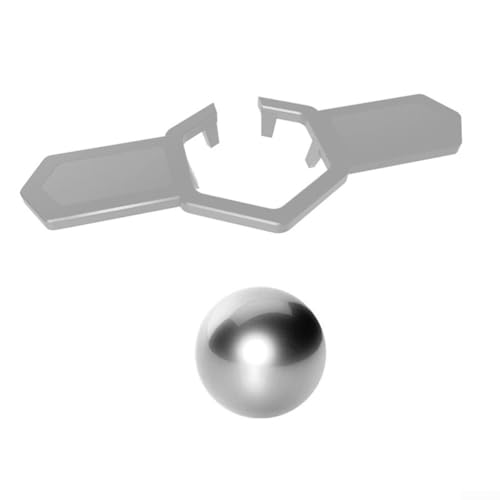 Verbessern Sie Ihr Trinkerlebnis mit 38 mm Edelstahl-Kaffeekugel, perfekt für Kaffee und Cocktails (grau + 38 mm Silber) von FortunateSweet