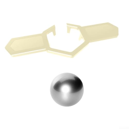 Verbessern Sie Ihr Trinkerlebnis mit 38 mm Edelstahl-Kaffeekugel, perfekt für Kaffee und Cocktails (weiß + 38 mm silber) von FortunateSweet