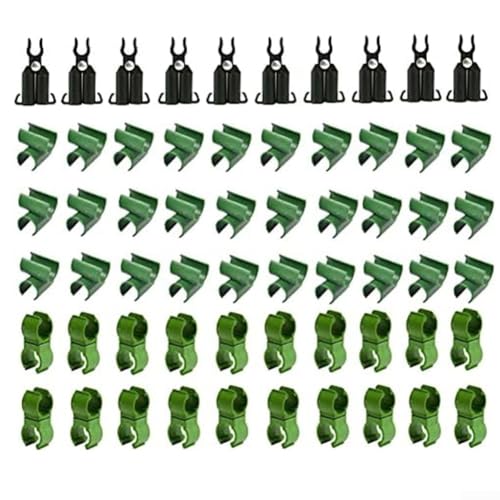 Verstellbares 60-teiliges Pflanzenspalier-Verbindungsstück-Set für den Garten, 11 mm von FortunateSweet