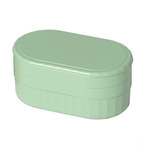 Vibrant Colors Silikon-Eiswürfelform-Set, stapelbares Design mit Deckel, 4-in-1 (grün) von FortunateSweet