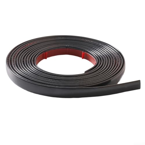 Wandecken-Zierstreifen PVC Nahtaufkleber 3cm x 5m, für Innen- und Außeneckenschutz und Fliesenkantenversiegelung (schwarz) von FortunateSweet