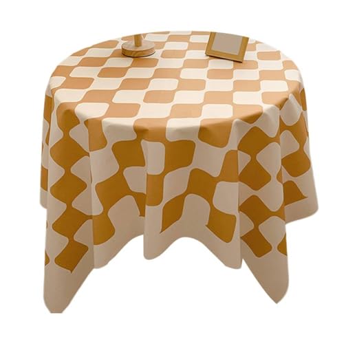 Wasserdichte Tischdecke mit stilvollem Design für drinnen und draußen (Gelb) von FortunateSweet