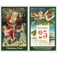 Weihnachten Und Neujahr Tarot Deck. Vintage-Tarot von Fortuneandtarot