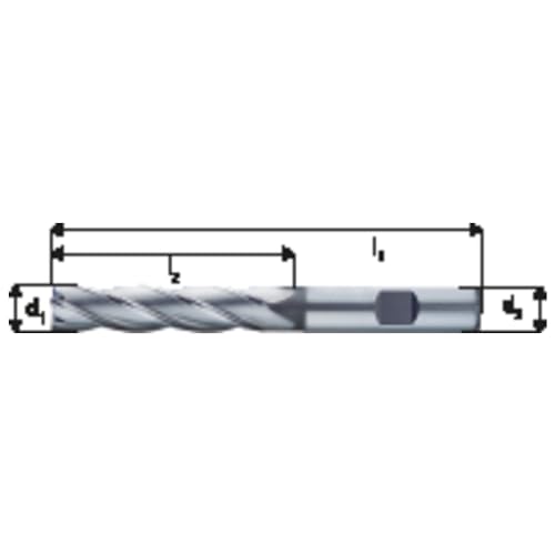 Forum Schaftfräser D844L HSSE 8,00 mm, 4317784826860 von Forum Novelties