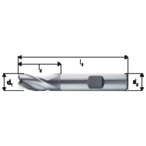 Forum 3-Schneiden-Fräser D327K HSSE 10,00 mm, 4317784825429 von Forum Novelties