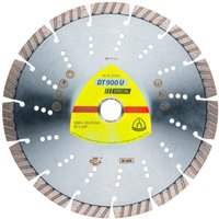 Klingspor DT 900 U Diamanttrennscheiben, 180 x 2,6 x 22,23 mm 11 Segmente 42 x 2,6 x 12 mm, Standard Turbo von KLINGSPOR