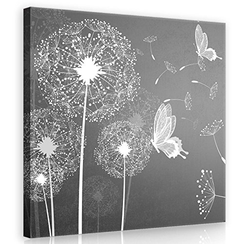 Forwall Bilder Blumen Magnolie Abstrakt 3D Modern Schlafzimmer Wohnzimmer Leinwandbilder Wandbild Kunstdruck Wandbilder Wand Bild auf Leinwand Aufhängefertig (10158, O2 (80 x 80 cm)) von Forwall