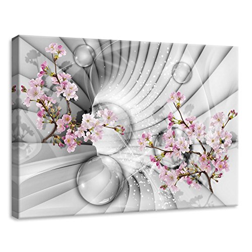 Forwall Bilder Canvas Blumen Abstrakt 3D EFFEKT Modern Schlafzimmer Wohnzimmer Leinwandbilder Wandbild Kunstdruck Wandbilder Wand Bild auf Leinwand Aufhängefertig (10200, O7 (70 x 50 cm)) von Forwall