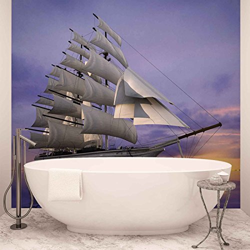 Forwall Vlies Fototapete Tapete Vliestapete Segelschiff Schiff AF892VEXXL (312cm x 219cm) Photo Wallpaper Mural von Forwall