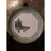 Jahrgang Scio Olde Orleans Muster Grün Transferware Brot Butter Platte Jahrgang Scio Olde Orleans Muster Grün Transferware Brot Butter Platte von ForwardMotionDesigns