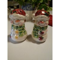 Retro-Irisierende Schneemann Salz & Pfeffer von ForwardMotionDesigns