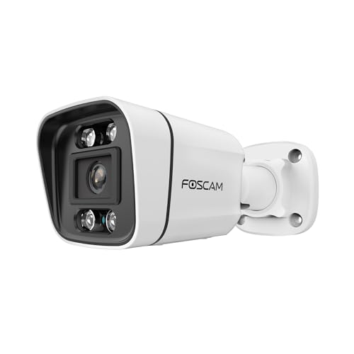 Foscam 8 MP PoE Outdoor IP-Kamera mit Lichtspots und Sirene V8EP Weiß von Foscam