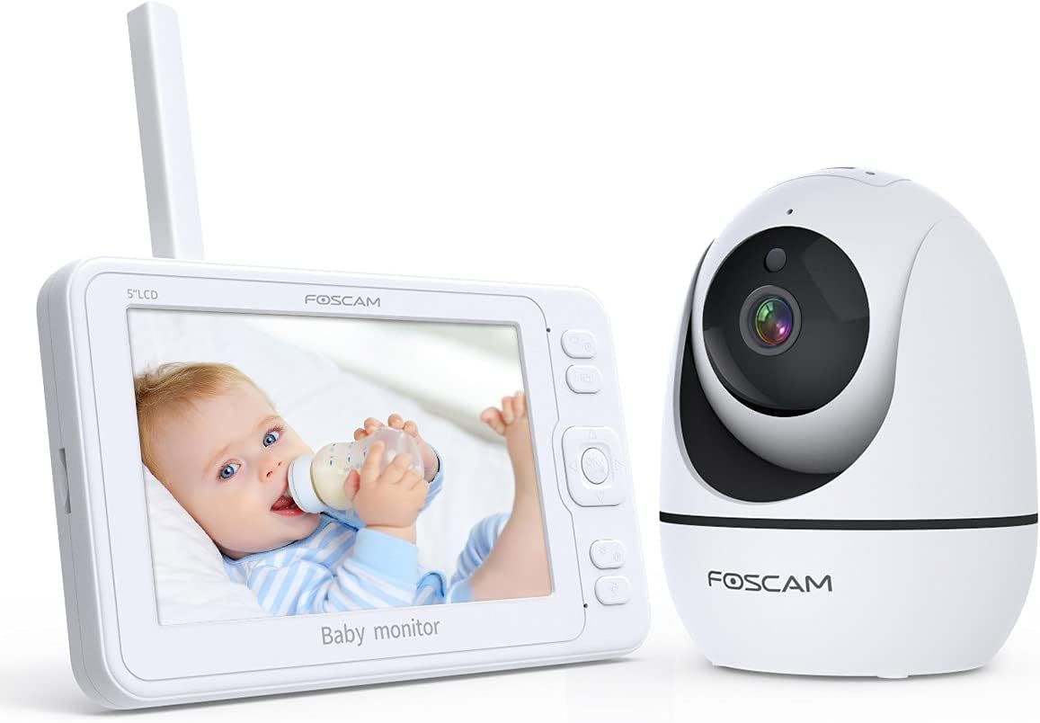 Foscam Babyphone Monitor Kamera Babyüberwachung Nachtsicht Bm1 Weiß 1080 P Wlan B-Ware von Foscam