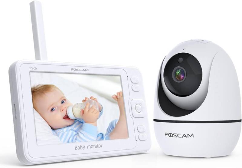 Foscam Babyphone Monitor Kamera Babyüberwachung Nachtsicht Bm1 Weiß 1080 P Wlan B-Ware von Foscam