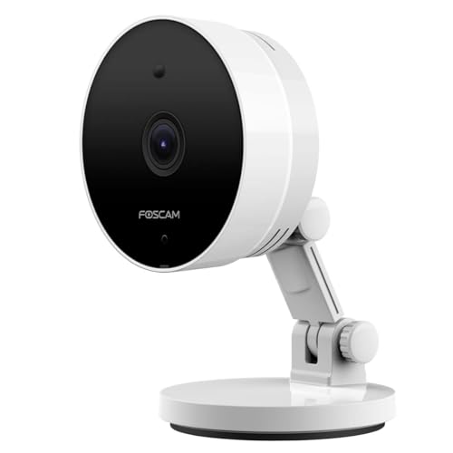 Foscam C5M 3K 5 MP Dualband WLAN Überwachungskamera mit Nachtsicht bis zu 8 Meter, Zwei-Wege-Audio, Geräusch- und Bewegungserkennung, H.264+/H.264-Videokomprimierung von Foscam