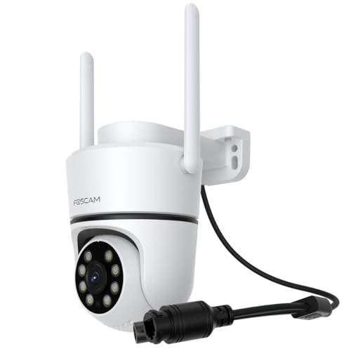 Foscam PD5 3K 5 MP WLAN-Überwachungskamera mit Schwenk- & Neigefunktion und automatischer Verfolgung, Zwei-Wege-Audio, Nachtsicht in Farbe, IP65 Wasserfest von Foscam