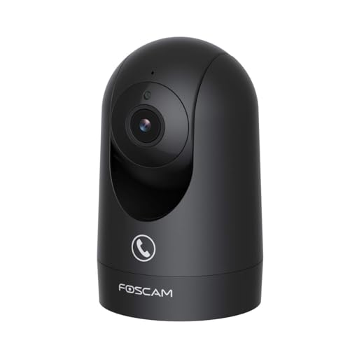 Foscam R8M drehbare und schwenkbare 4K 8 MP Dual-Band WLAN Innen-Überwachungskamera mit Radarerkennung und Auto-Tracking Funktion (schwarz) von Foscam